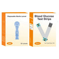 Medical Blood Sugar Test Kit – Glucometer with 50 Test Strips, 5-Second Fast Test & Large Screen Display