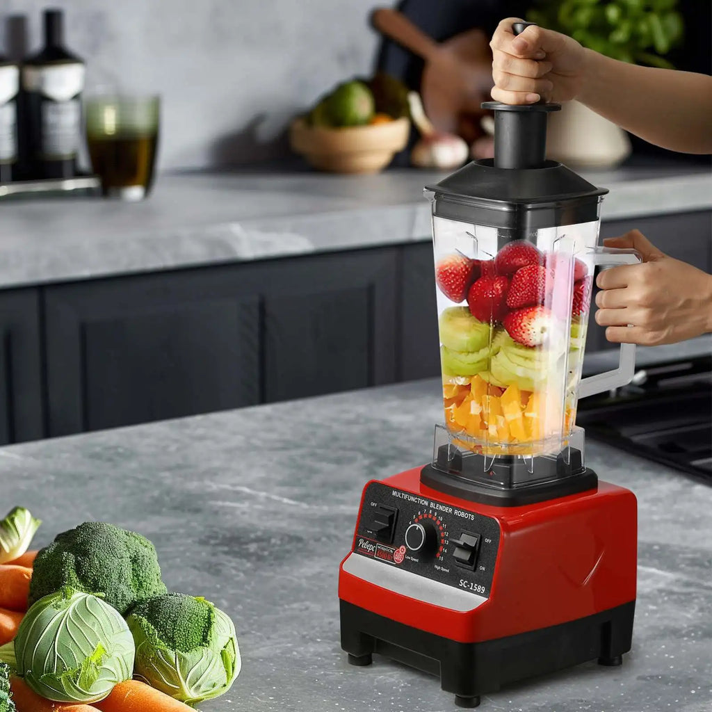 2000W Heavy Duty Commercial Blender – High-Power Ice & Smoothie Blender, BPA-Free, Food Processor