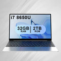 14.1" Intel i7-8650U Ultra Slim Laptop – Up to 32GB DDR4, 2TB SSD, Matte FHD, Windows 11 Pro