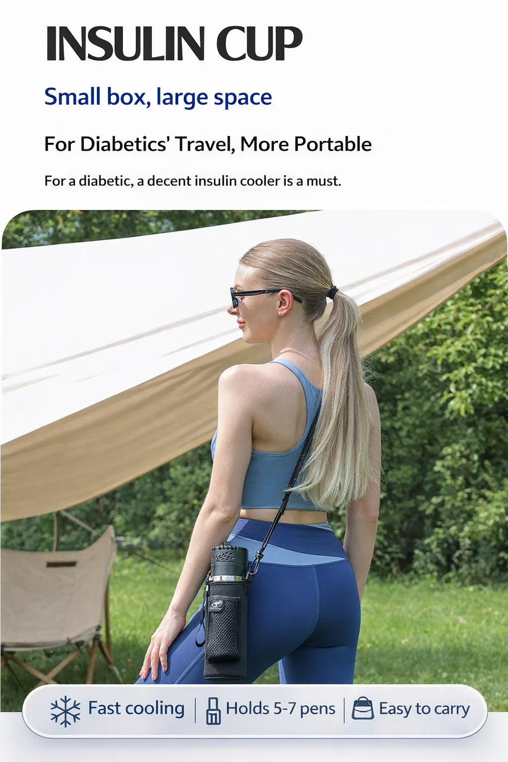 Smart Insulin Cooler Cup – Portable Medical Fridge with 0–20°C Digital Temperature Control for Diabetes & Insulin Pens