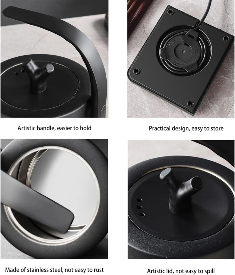 Smart Electric Kettle – 7 Temperature Settings, 304 Stainless Steel, Ultra-Fast Boiling, 220V