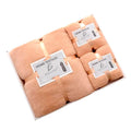 Set of 3 Striped Bath & Hand Towels — Premium Cotton Microfiber for Home, Hotel & Beach