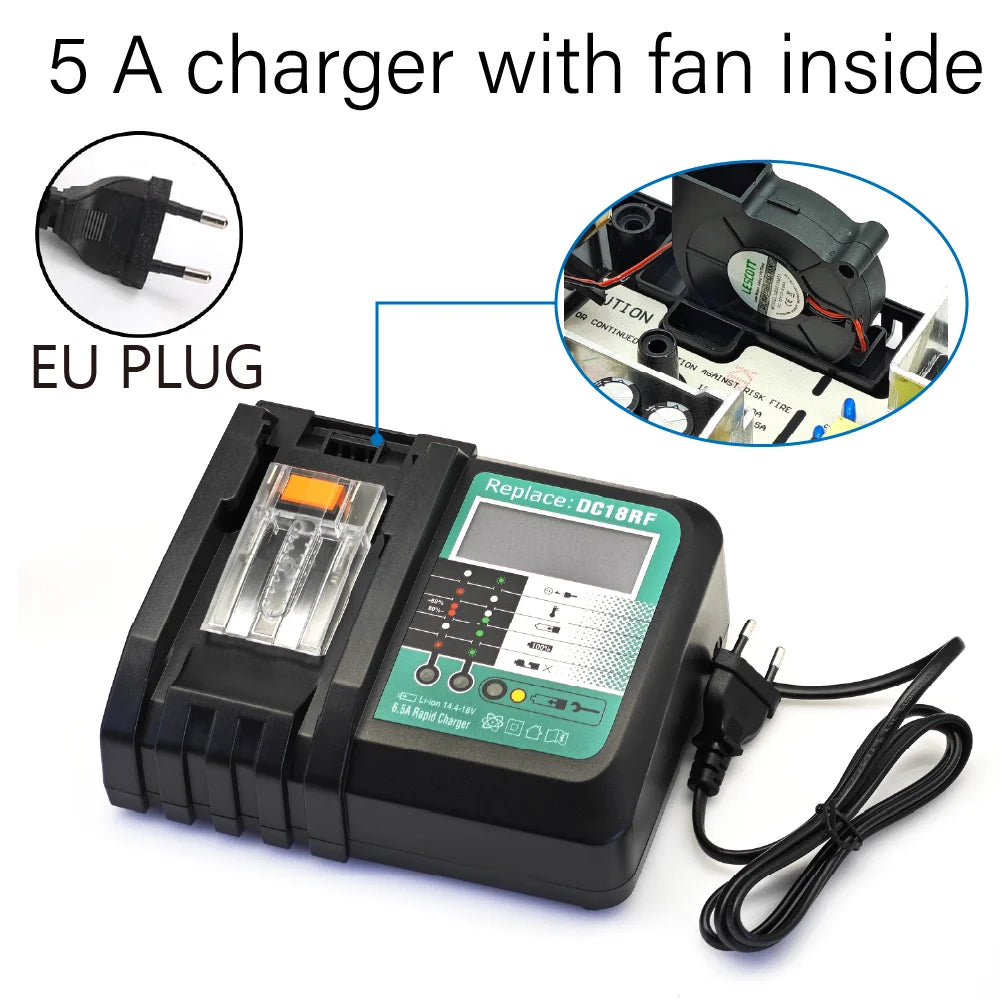 TPCELL PD100W Makita 18V Replacement Battery – 8Ah/10Ah Li-ion with USB-C Connector & 21700 Tabless Cells