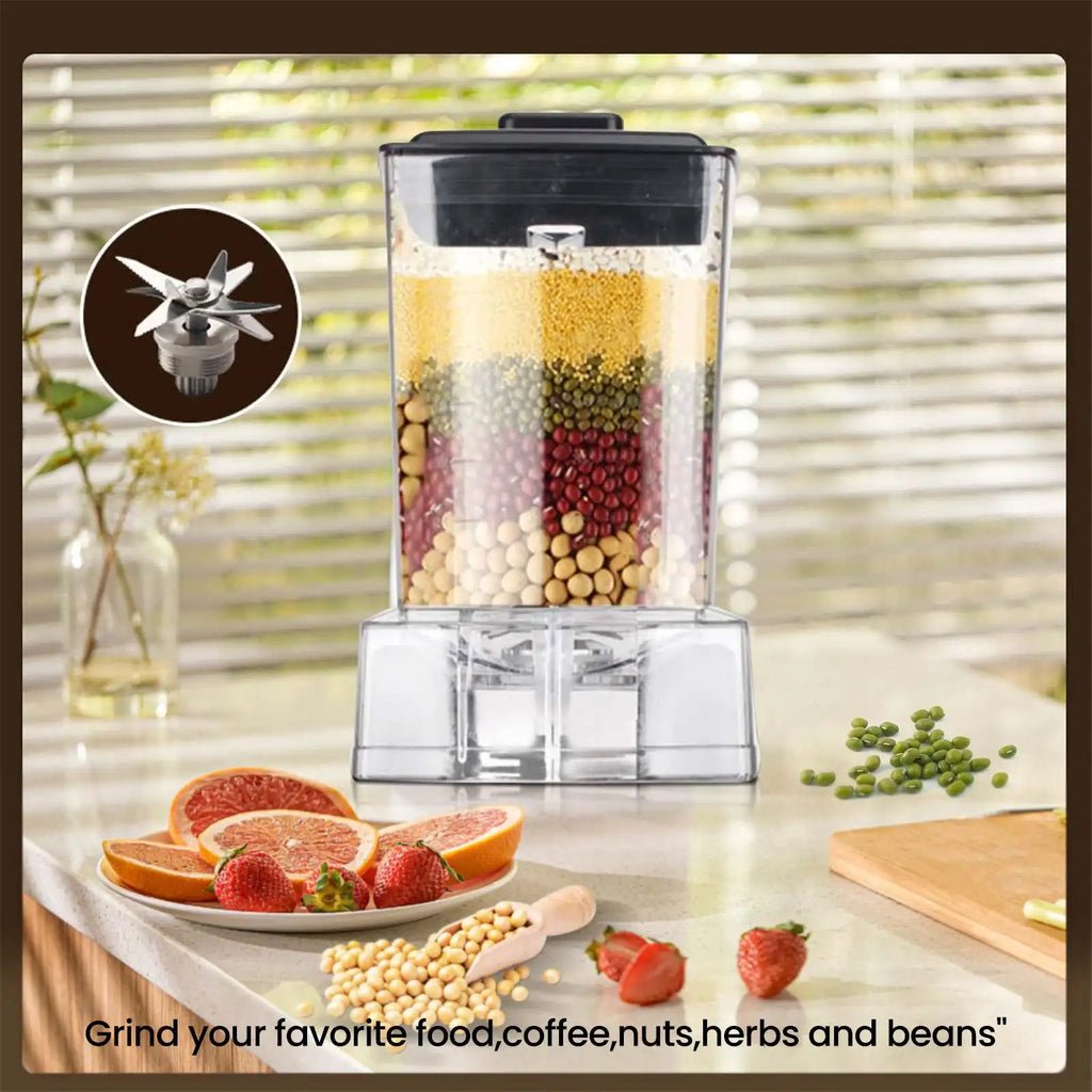 6000W Powerful Blender – 2.5L Container, Ice, Nut & Fruit Smoothie Maker, Food Processor