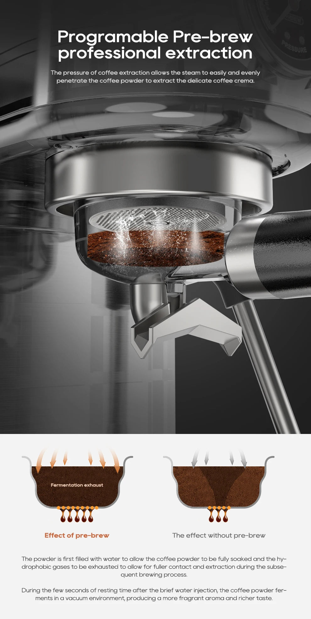 Barista-Level Espresso at Home — HiBREW H10B 20-Bar Semi-Automatic Espresso Machine | Temperature Control, Hot & Cold, Slim Design