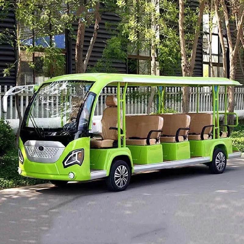 2026 Hot Selling 8-Seater 11-Seater Electric Four-Wheel Golf Cart Scenic Manor/Villa/Tourist Electric Bus