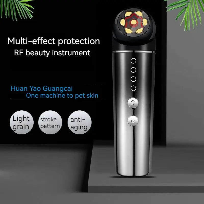 RF Skin Tightening Beauty Device – Microcurrent, Red Light Therapy & Heat Anti-Wrinkle Face Lifting Tool