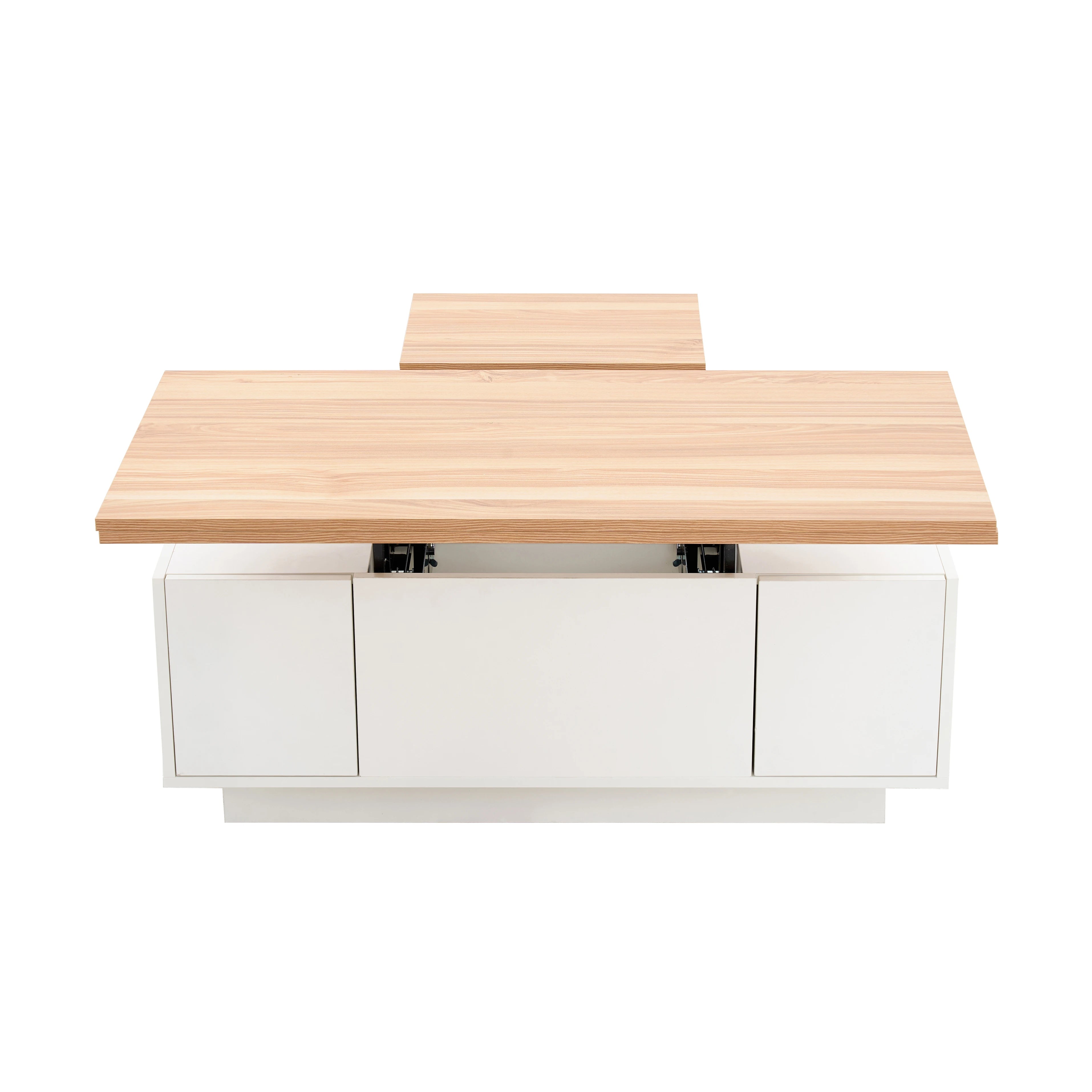 Modern coffee table with double lifting mechanism, hidden storage-load capacity up to 50 kg-residential furniture