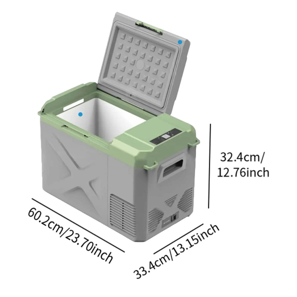 Small Car Refrigerator 17.4L — Portable Freezer & Drinks Fridge with 12/24V DC & 100-240V AC Power for Vehicle, Truck & Outdoor Use