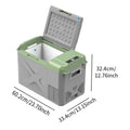 Small Car Refrigerator 17.4L — Portable Freezer & Drinks Fridge with 12/24V DC & 100-240V AC Power for Vehicle, Truck & Outdoor Use