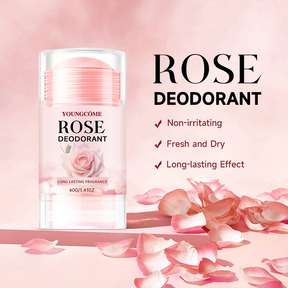 Pink Rose Essentials Deodorant Stick – Long-Lasting Fragrance Cream