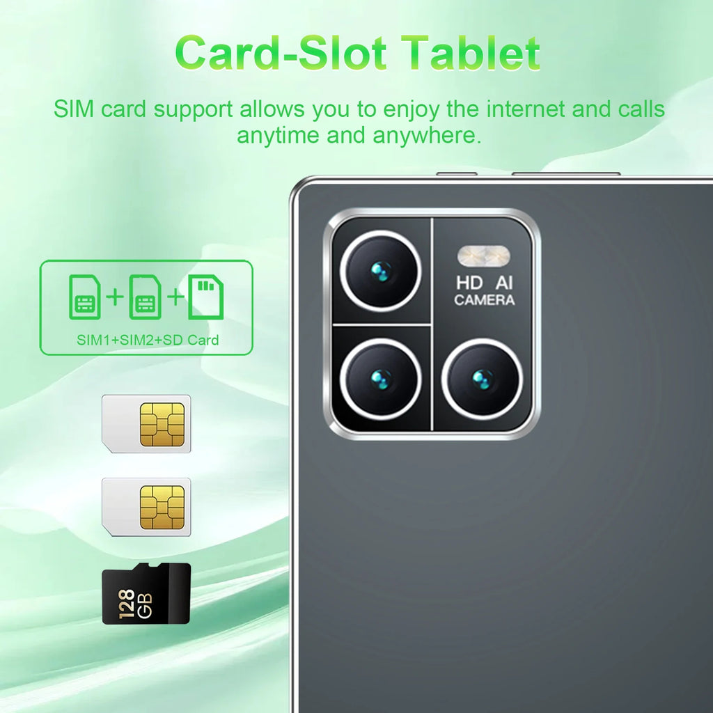 10.36" Android 13 Tablet – 16GB RAM, Up to 1TB ROM, 5G Wi-Fi, Dual SIM, GPS