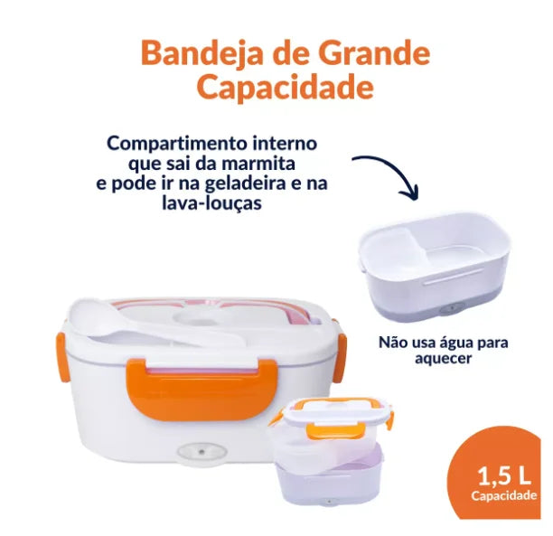 Car Electric Portable Thermal Lunch Box – USB Heated Food Container for Home & Travel