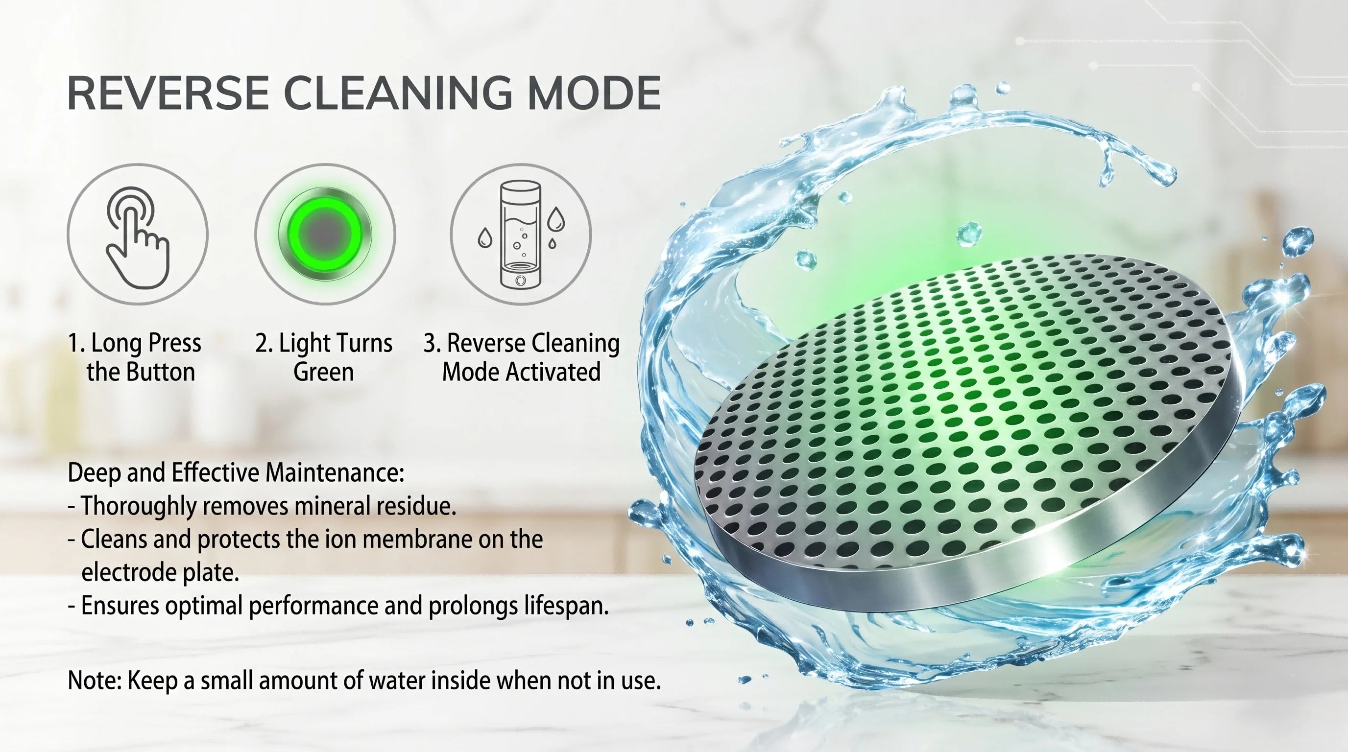 Hydrogen Water Generator Bottle — 8032 PPB SPE PEM Ionizer, Portable & Rechargeable