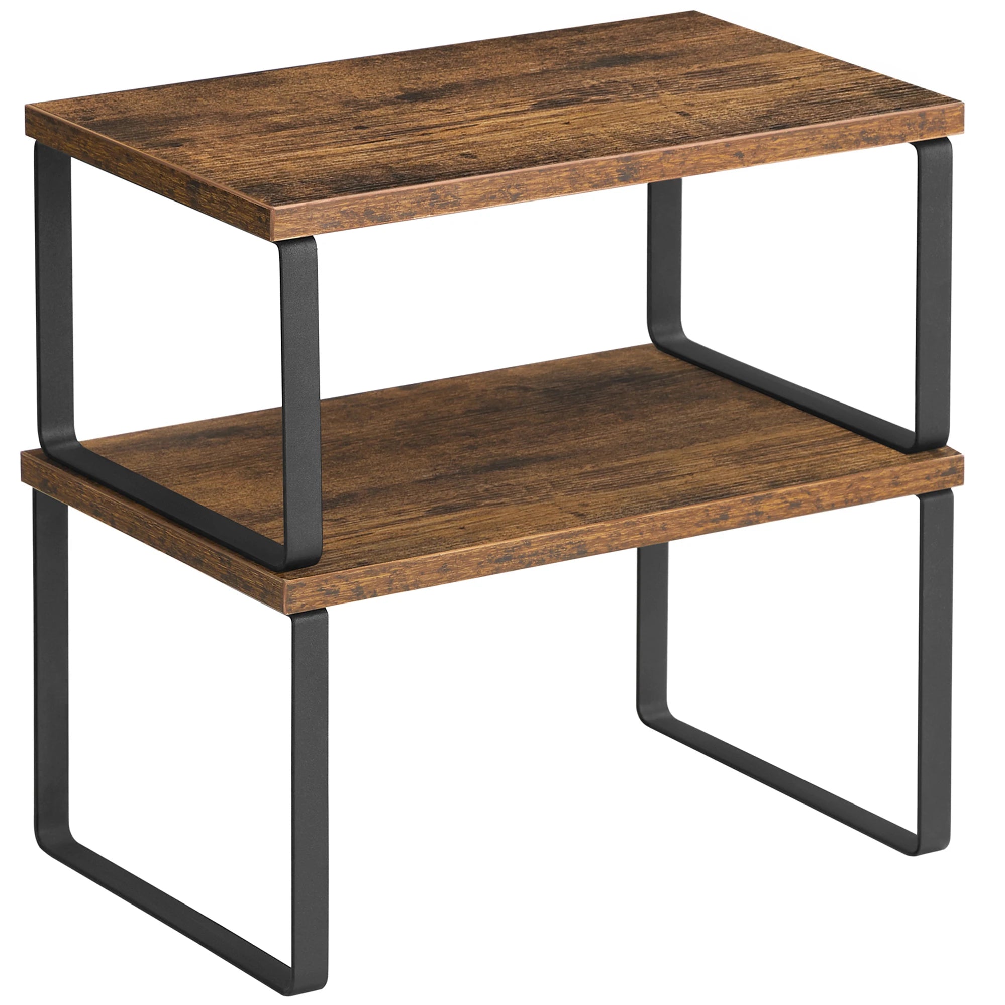 SONGMICS Stackable Kitchen Counter Storage Shelves — Set of 4