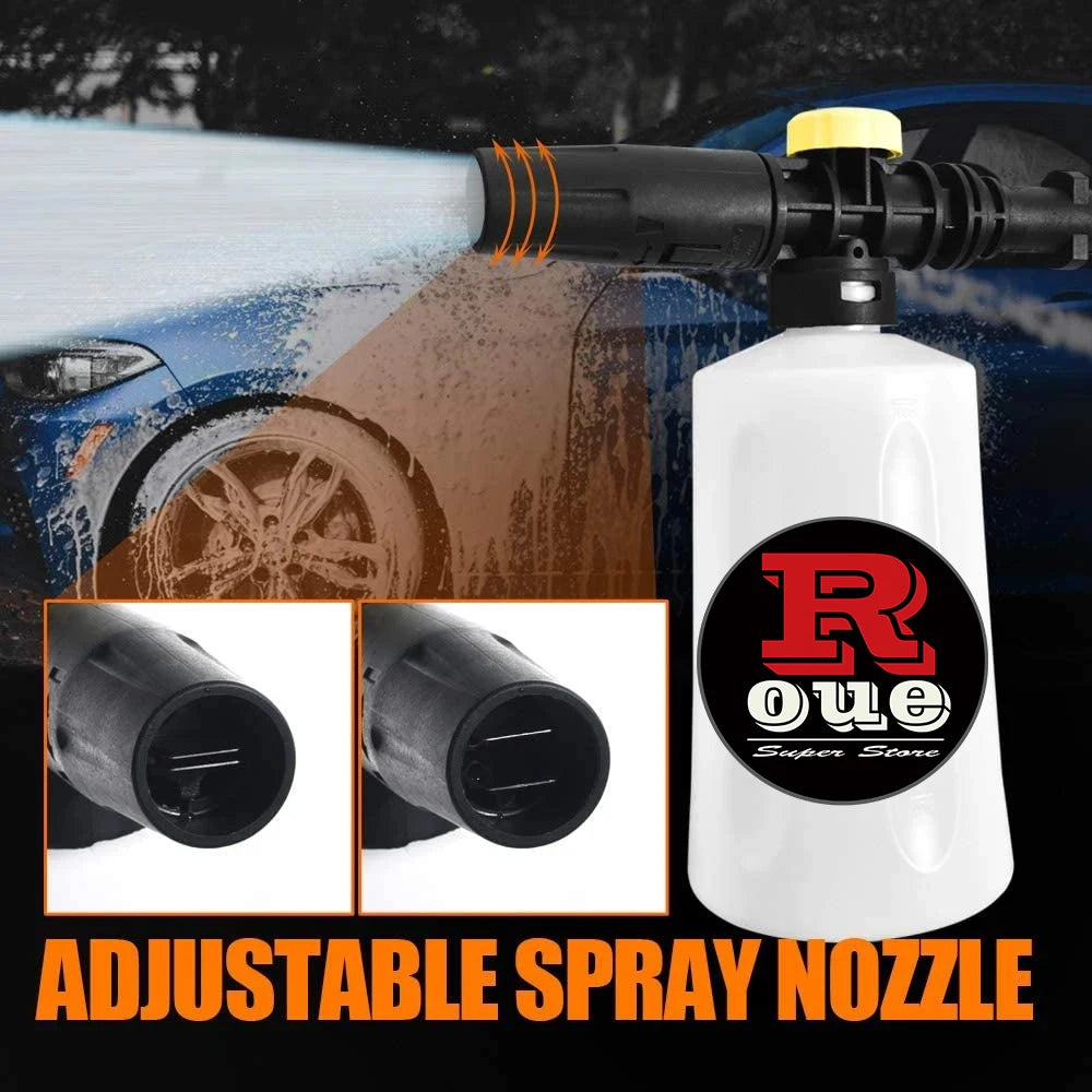 Snow Foam Cannon for Karcher K2–K7 – 750ml Adjustable Foam Lance Kit, Pressure Washer Car Wash Gun