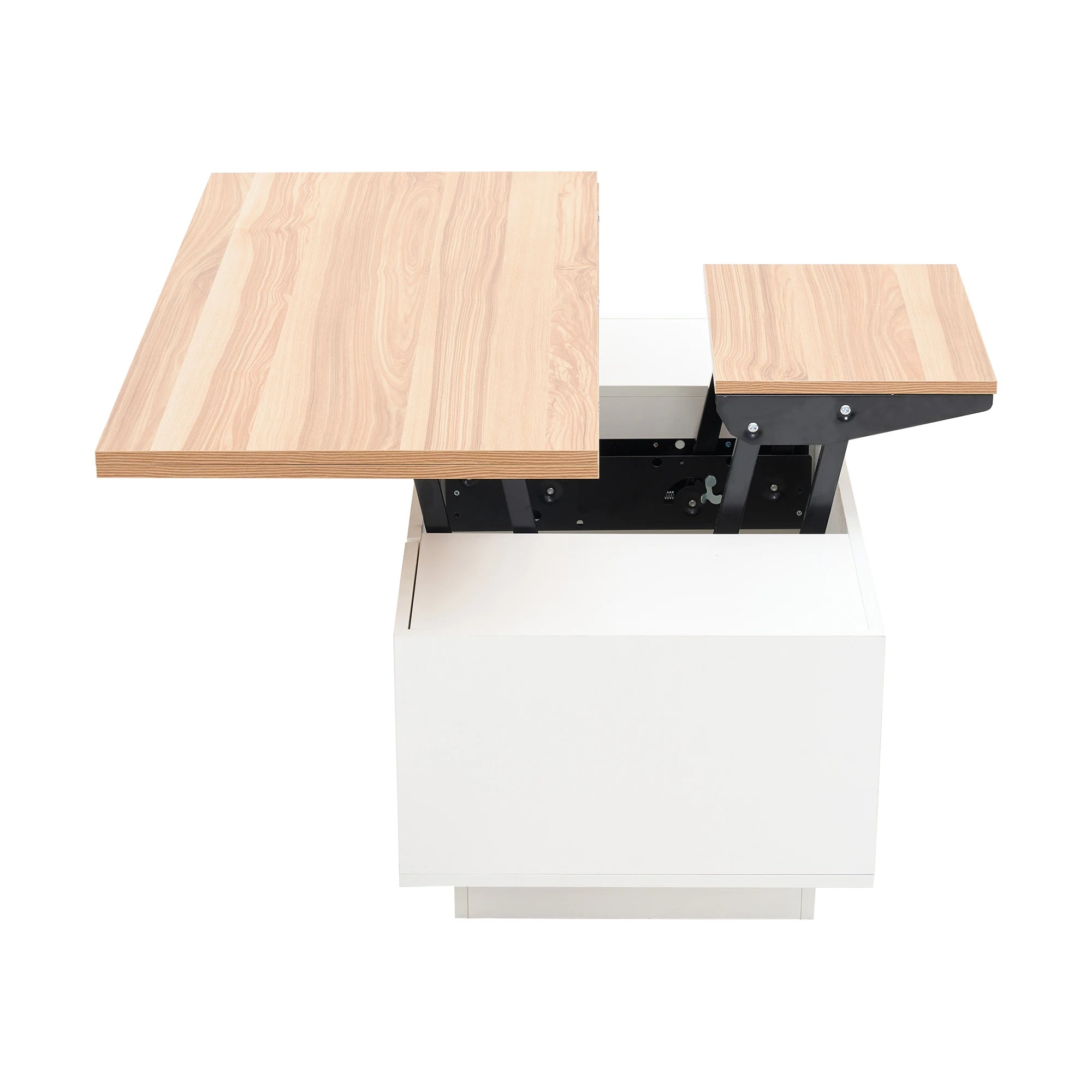 Modern coffee table with double lifting mechanism, hidden storage-load capacity up to 50 kg-residential furniture