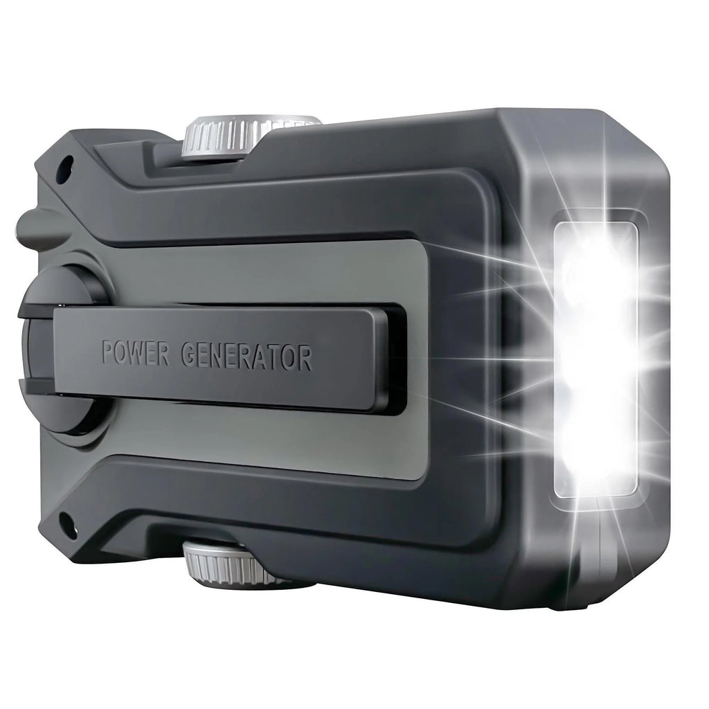 Emergency Weather Radio — FM/AM/WB, Hand Crank Solar, 2000mAh Power Bank & LED Flashlight