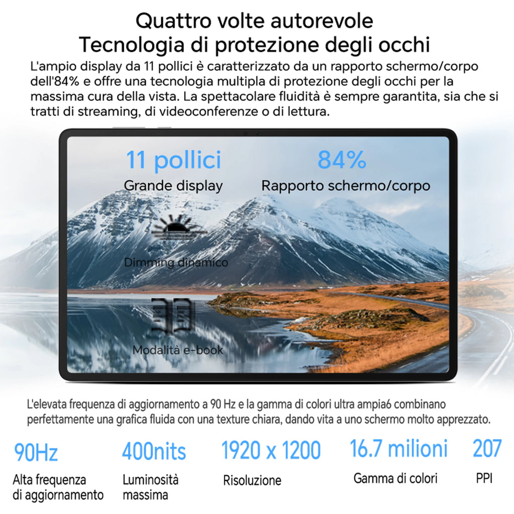 HONOR Pad X8a 11" Android 14 Tablet – 4GB RAM, 64GB, 90Hz, 8300mAh, 4 Speakers