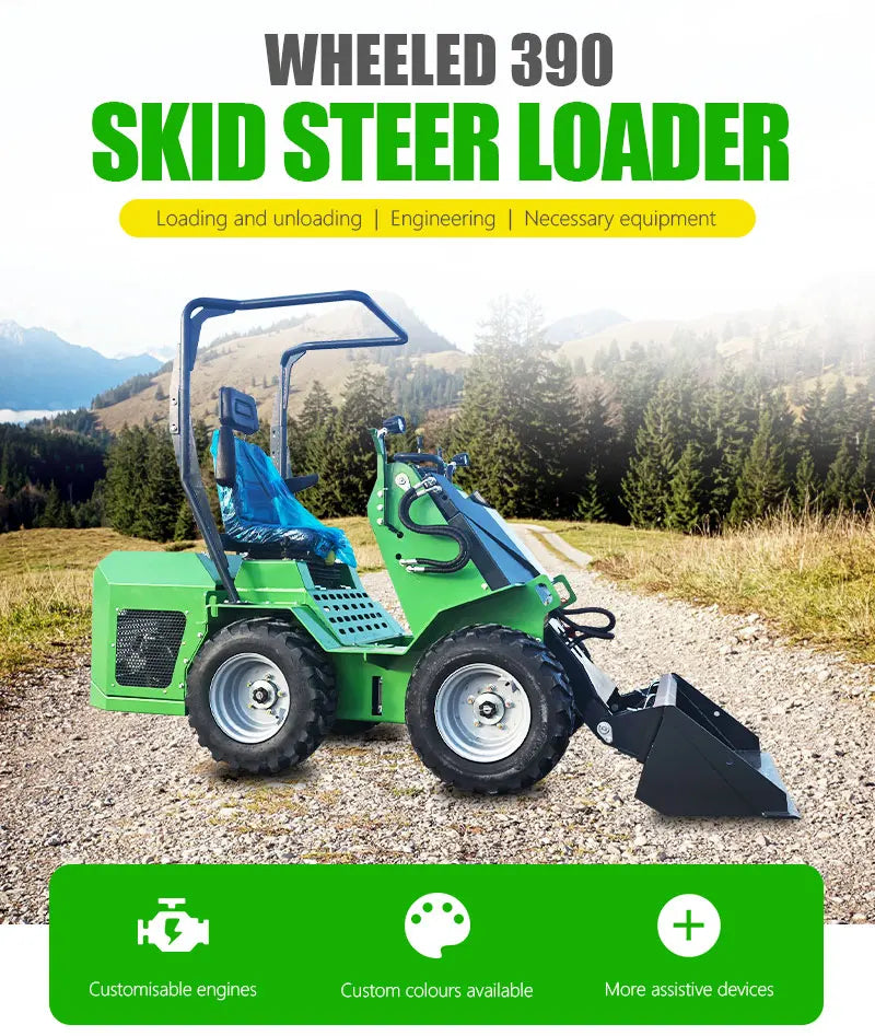 Nicosail 13.5KW Diesel Mini Skid Steer Loader – Compact Seat-Ride for Construction & Farm
