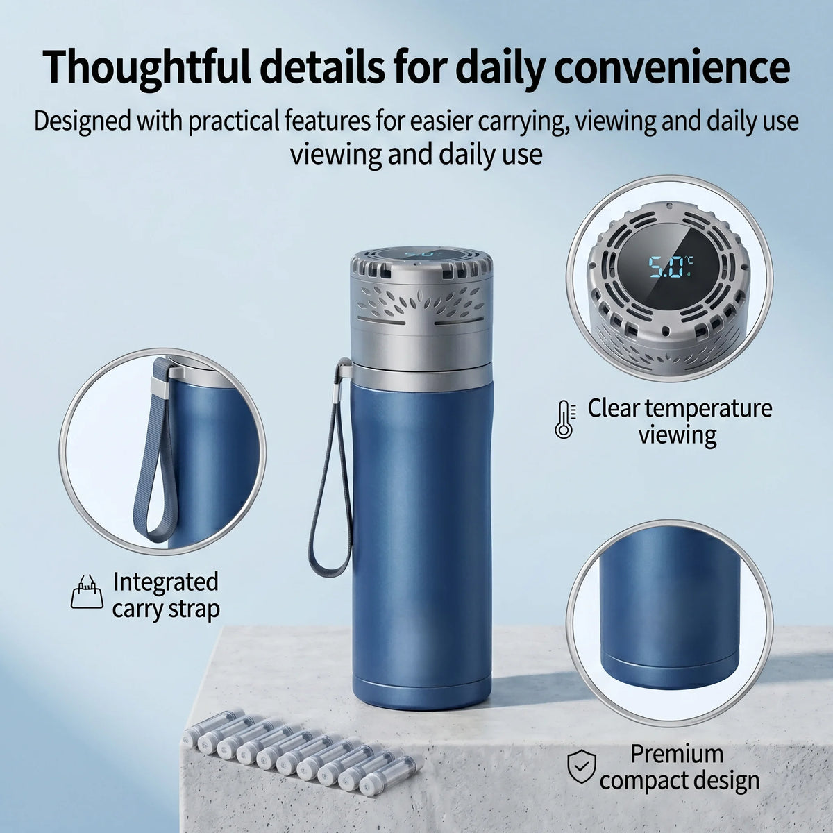 Smart Insulin Cooler Cup – Portable Medical Fridge with 0–20°C Digital Temperature Control for Diabetes & Insulin Pens