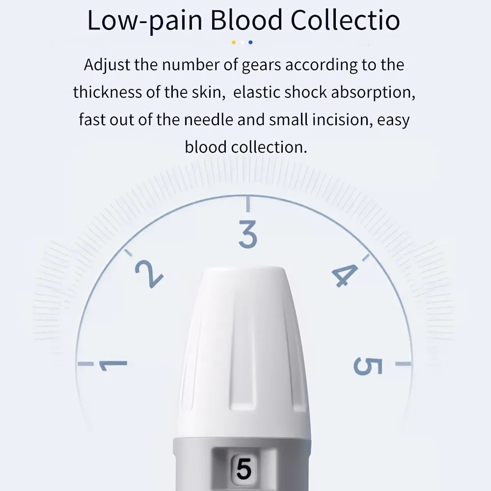 VGM04 Blood Glucose Monitor Kit – No-Code Accurate Glucometer with 50 Test Strips & 50 Lancets for Diabetes Management