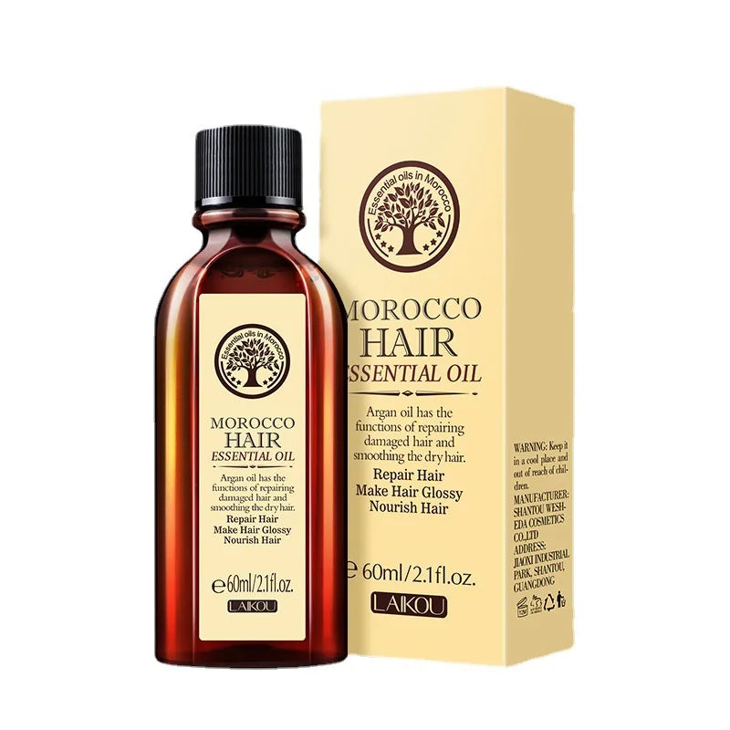Moroccan Pure Argan Oil Hair Treatment — Leave-In Frizz & Dryness Repair Oil