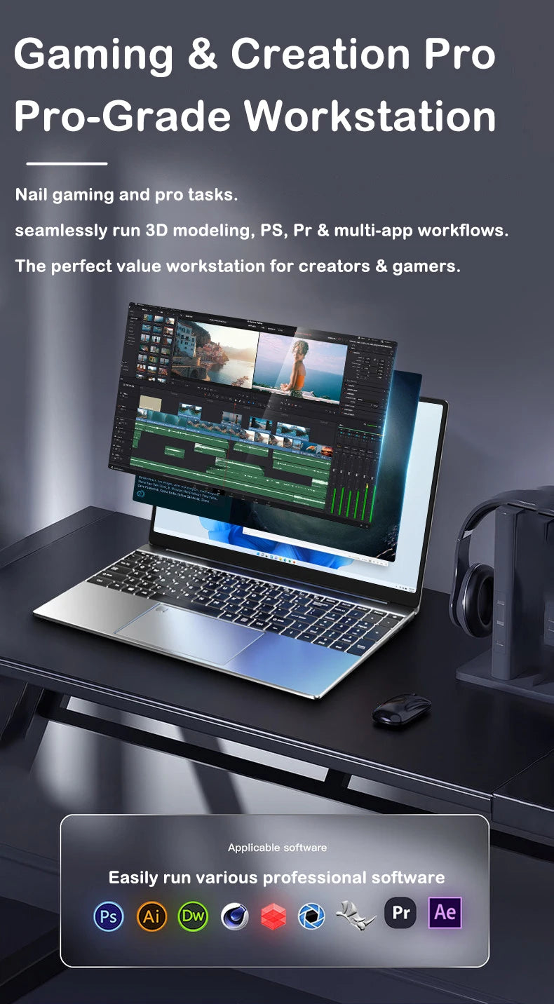 17" Intel Core i9-9880H Ultra Slim Gaming Laptop – Up to 32GB DDR3, 2TB SSD, Fingerprint, Windows 11