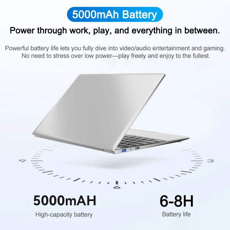 14.1" Intel i7-8650U Ultra Slim Laptop – Up to 32GB DDR4, 2TB SSD, Matte FHD, Windows 11 Pro