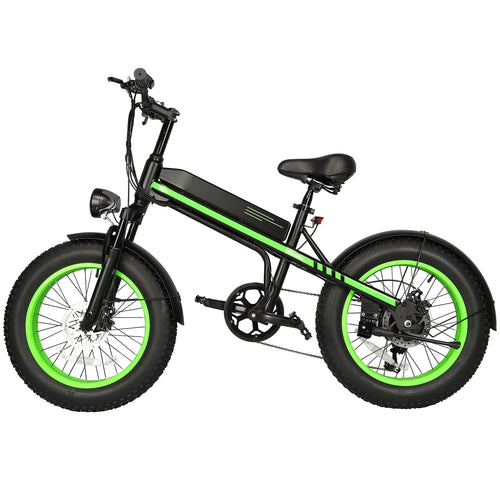 500W Fat Tire Electric Mountain & City Bike — 36V 10Ah 20" Removable Battery Adult E-Bike (USA Warehouse)