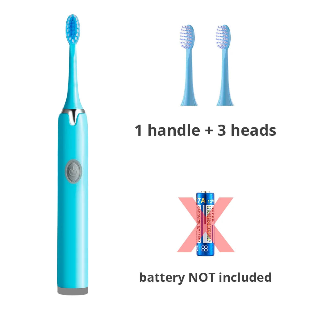 Tongwode Sonic Electric Toothbrush – IPX7 Waterproof, Soft Bristle, 3 Modes, Replaceable Heads
