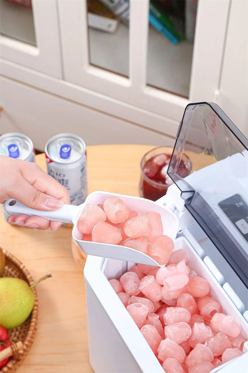 Automatic Mini Electric Ice Cube Maker – 9 Cubes in 6 Min, Portable for Bar, Home, Kitchen & Office