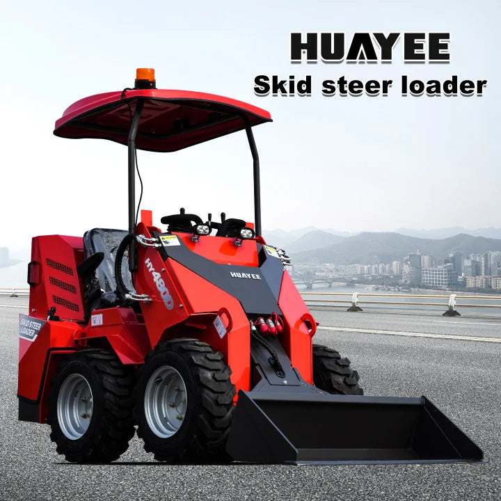 Huayee Kubota Compact Wheel Loader – 14HP Multifunctional Skid Steer for Construction & Home