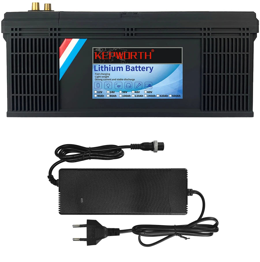24V 100Ah LiFePO4 Lithium Iron Phosphate Battery — Deep Cycle for Solar, RV & Marine