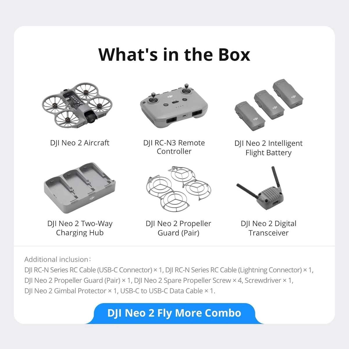 DJI Neo 2 Fly More Combo with RC-N3 & 3 Batteries