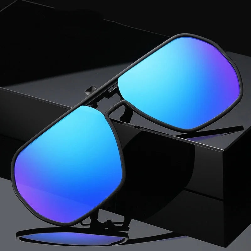 LVCong Luxury Polarized Clip-On Sunglasses | Classic High Quality UV Protection for Men & Women