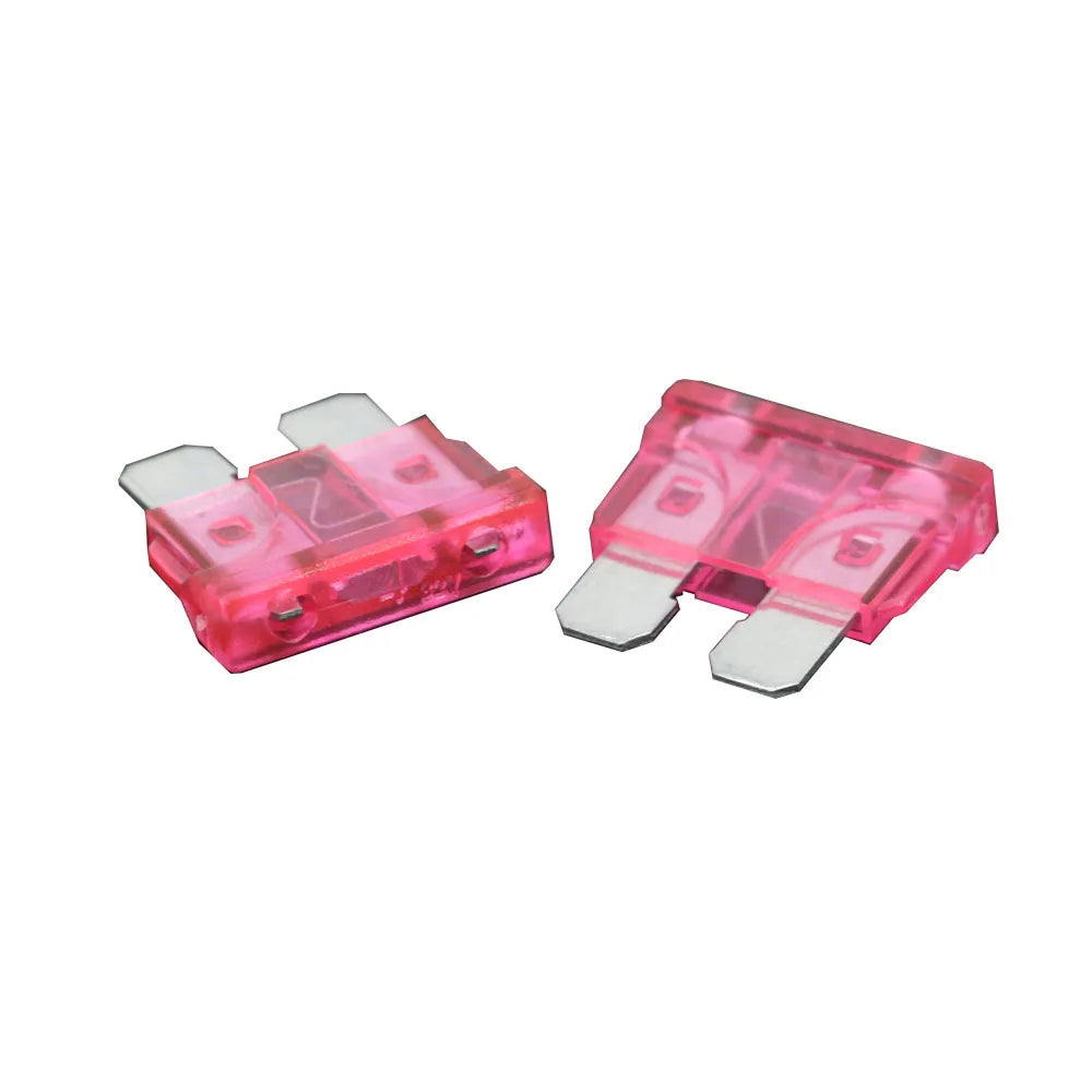 Car Blade Fuse Assortment Set – 10-Pack Medium Standard Zinc Pin Fuses 1A–50A for Auto, Car & Truck
