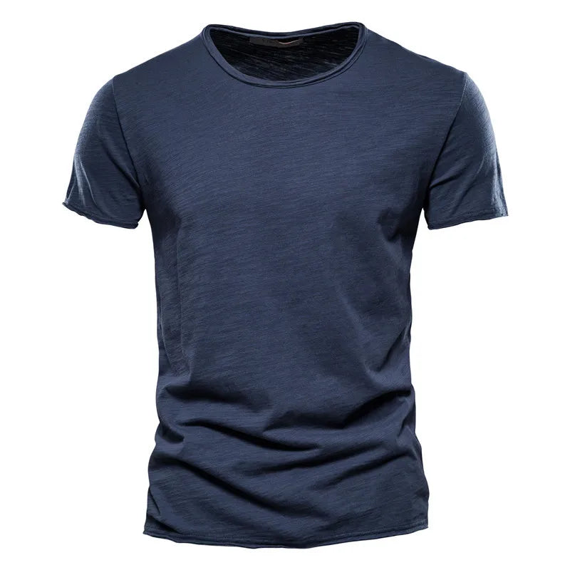 Men's 100% Cotton V-Neck Slim Fit T-Shirt — Fitted Everyday Tee
