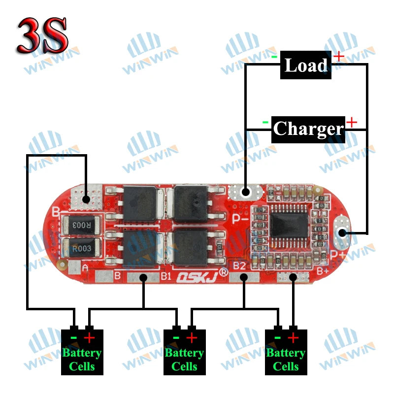 BMS Lithium Battery Protection Circuit Board – 1S–5S 18650 LiPo Li-ion PCB Module for 10A–25A Applications