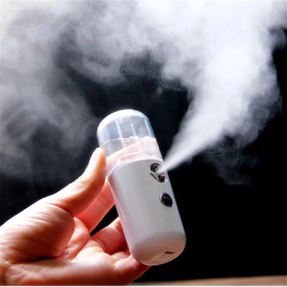 USB Nano Mist Facial Sprayer – Rechargeable Face Steamer & Skin Moisturizing Humidifier