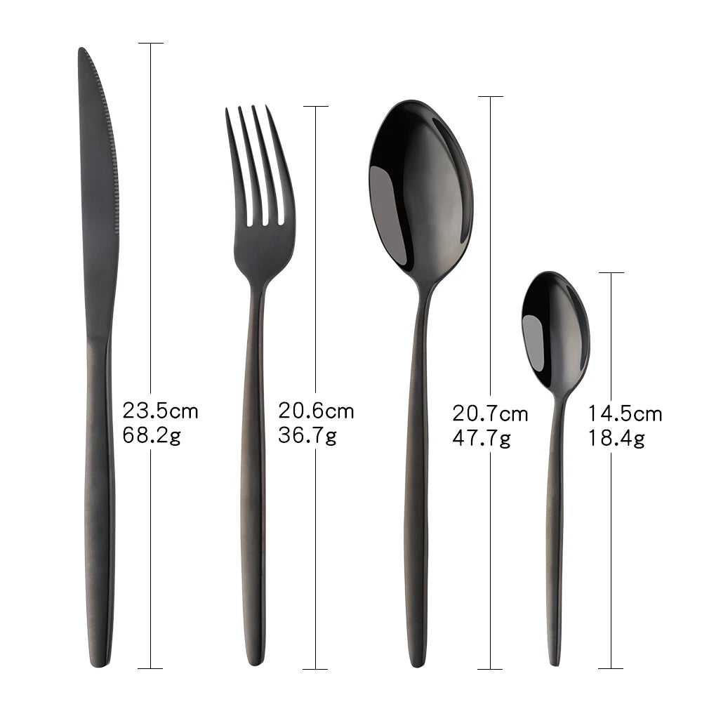 Stainless Steel Flatware – Rainbow, Gold & Color Options