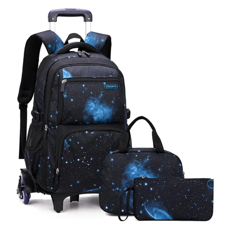 Rolling School Backpack – Detachable Trolley & Set Options