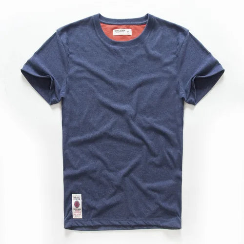 Men's Solid Color O-Neck Cotton T-Shirt — Everyday Essential Tee
