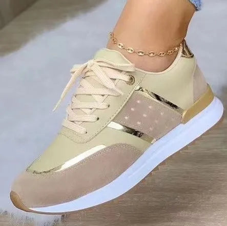 Women's Fashion Platform Running Shoes — Casual PU Microfiber Spring Sneakers (Sizes 36-43)