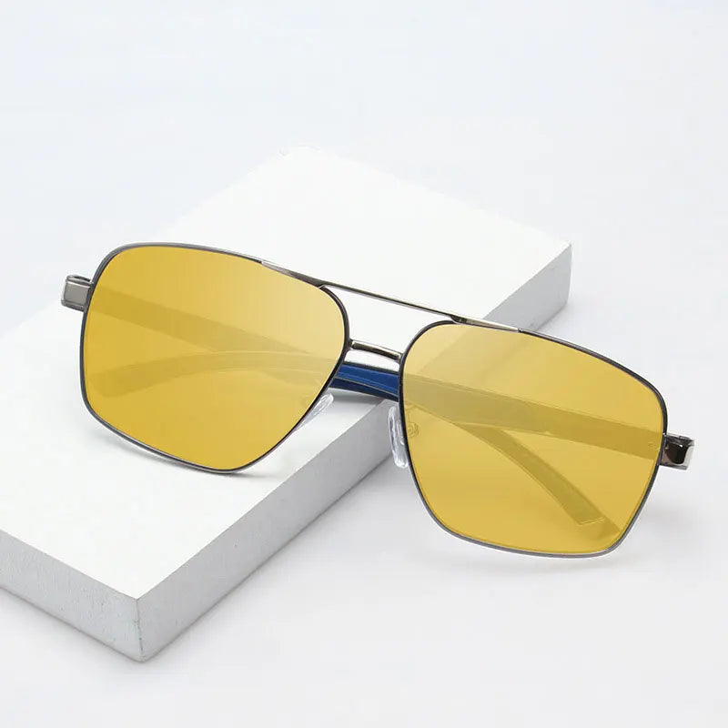 Men's Vintage Metal Polarized Sunglasses | Classic TAC Unisex Driving Fashion Shades
