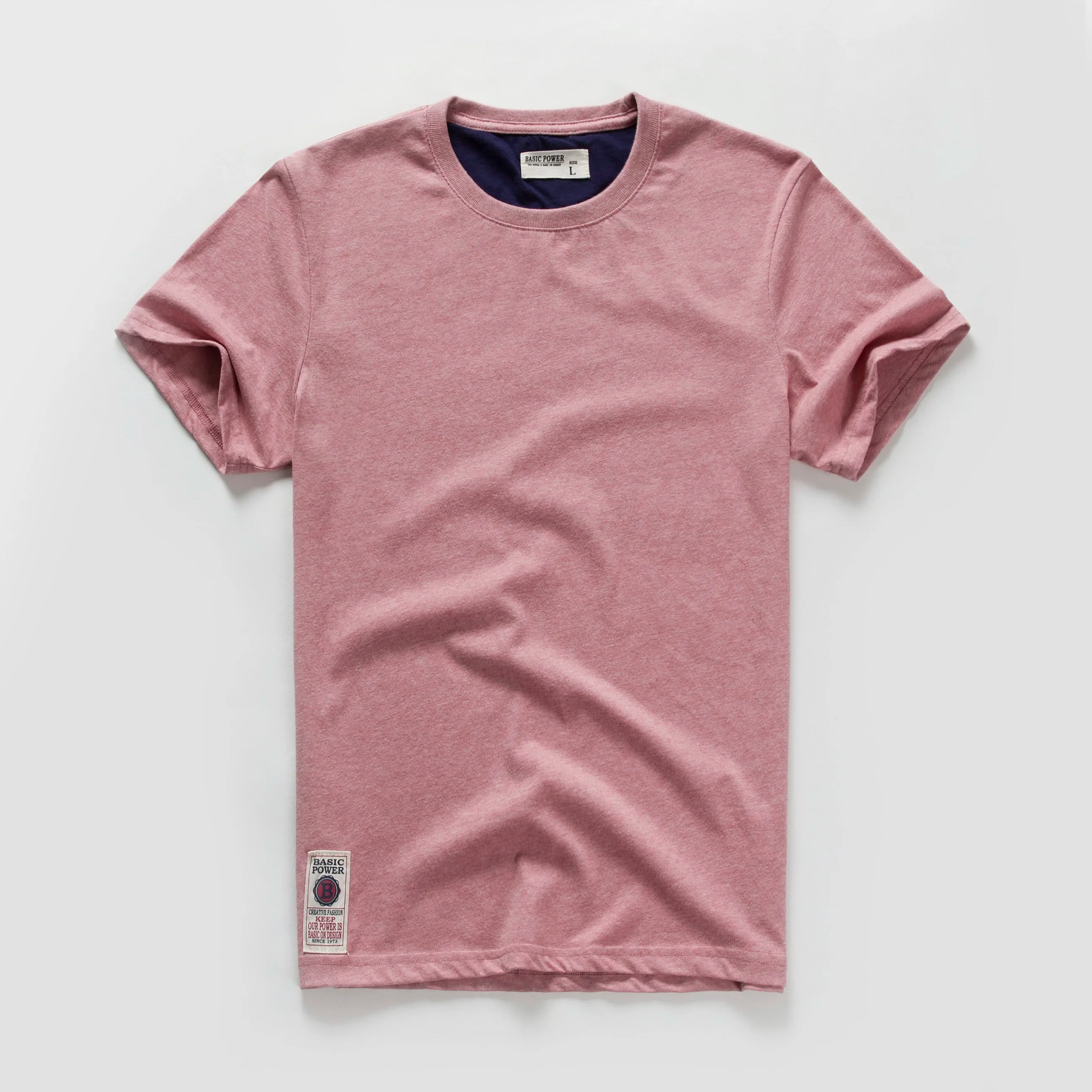 Men's Solid Color O-Neck Cotton T-Shirt — Everyday Essential Tee