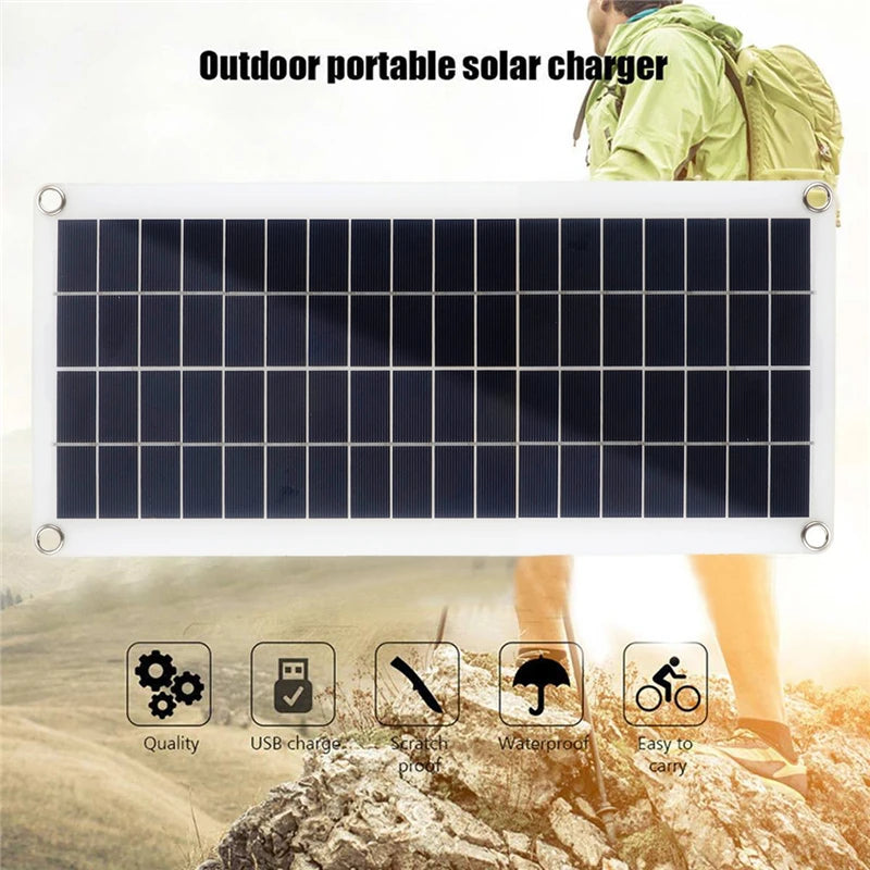 1000W Solar Panel 12V – 60A/100A Controller Solar Charge for RV Car Outdoor Battery Supply