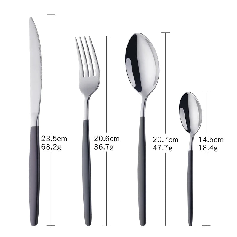 Stainless Steel Flatware – Rainbow, Gold & Color Options