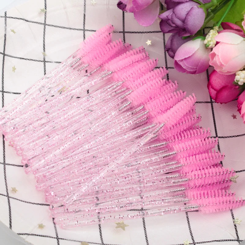 Crystal Eyelash Extension Mascara Wand Brush Set