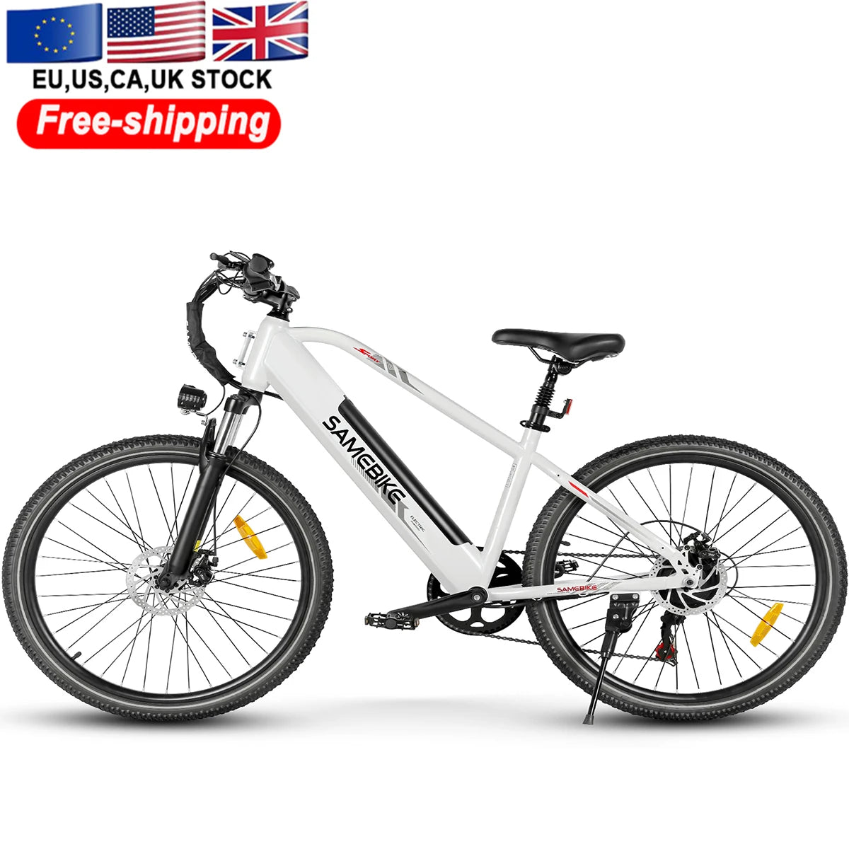 SAMEBIKE 250W Electric Mountain & City Bike — 36V 15Ah 27.5" 7-Speed Commuter E-Bike